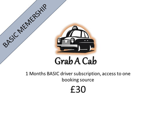 1 Months BASIC Driver Subscription, access to 1 booking source